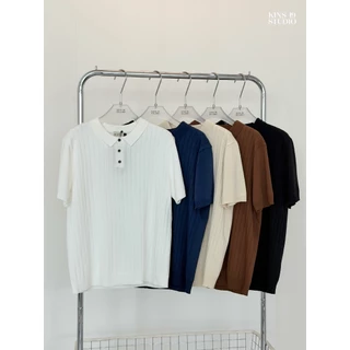KINS | เสื้อโปโลคอปก โปโลแขนสั้น โปโลสีพื้น ของขวัญให้แฟน (KN101)
