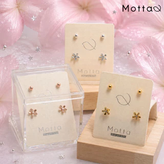 Motta Earring Box ต่างหูกล่อง 2 คู่ รวมลายมินิมอล