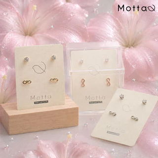 Motta Earring Box ต่างหูกล่อง 2 คู่ รวมลายมินิมอล