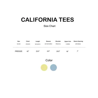 California tees - เสื้อยืดผ้าคอตตอน สกรีนจม (ส่งด่วน)
