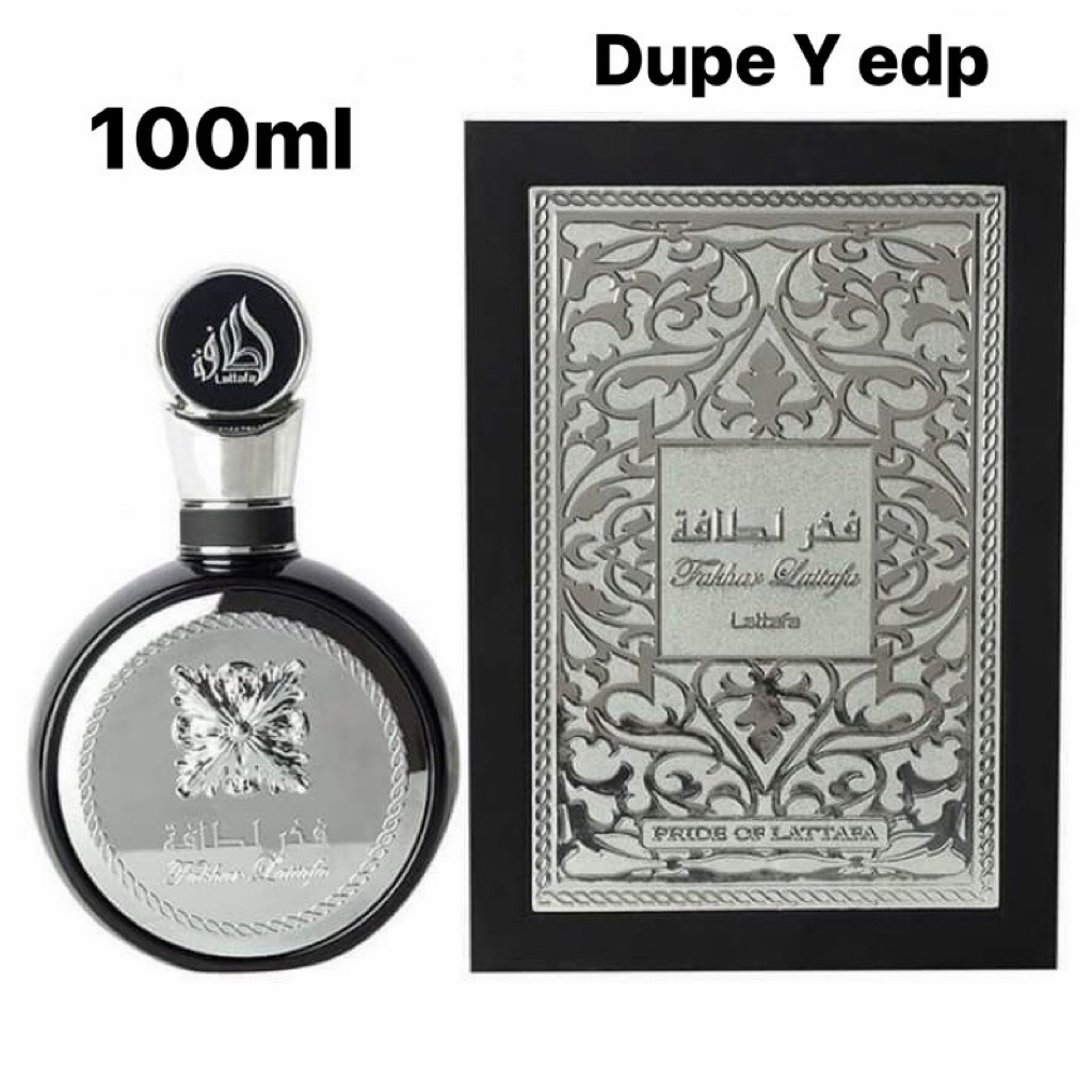 น้ำหอม Lattafa Fakhar Black Silver EDP 100ml โคลน Y edp