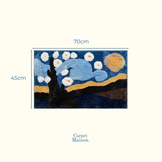 Carpet Maison พรมเช็ดเท้า The Nature Collection ขนาด 45 x 70cm ซักได้ แห้งไว มีกันลื่น