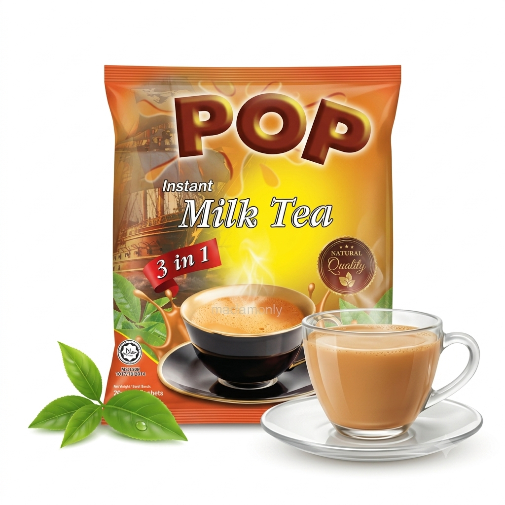 POP Milk Tea 3 in1 ชาร้อน 20gx24ซอง