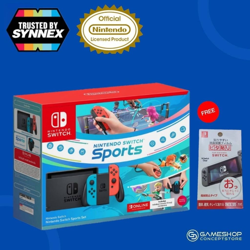 [ประกันSYNNEX18เดือน] Nintendo Switch : Nintendo Switch + Nintendo Switch Sports Set (TH) + Online Eshop 90 วัน