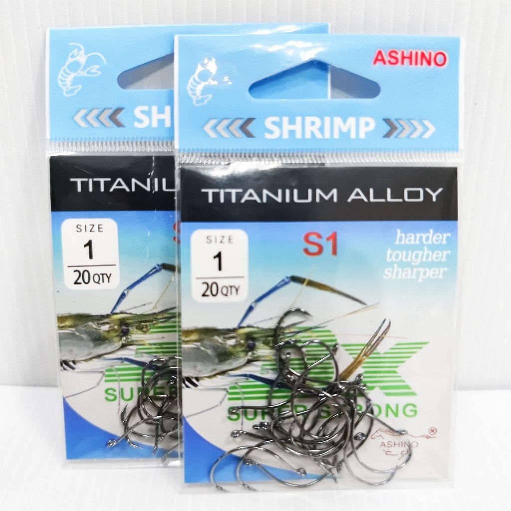 ตัวเบ็ดตกกุ้ง ASINO TITANIUM ALLOY Harder Tougher Sharper SUPER STRONG