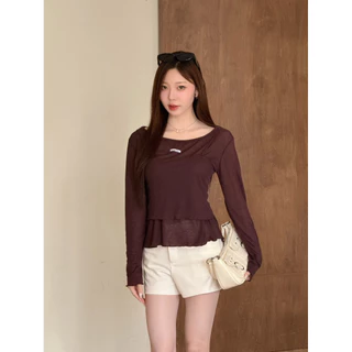 Carine Set : ชุดเซ็ท 2 ชิ้นผ้าบางซีทรู Longsaidoo_