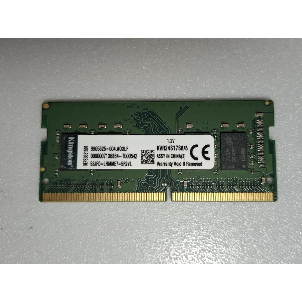 RAM KINGSTONS SO-DIMM(โน๊ตบุ๊ค) DDR 4 8GB/2444MHZ