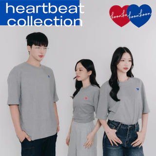 KOON KOON เสื้อยืด รุ่น HEARTBEAT ทรงโอเวอร์ไซส์ ไหล่ตกแบบพอดีไซส์ ใส่ได้ทุกวัน