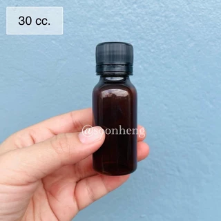 ขวดพลาสติก 30 ml พร้อมฝาดำ/ขาว