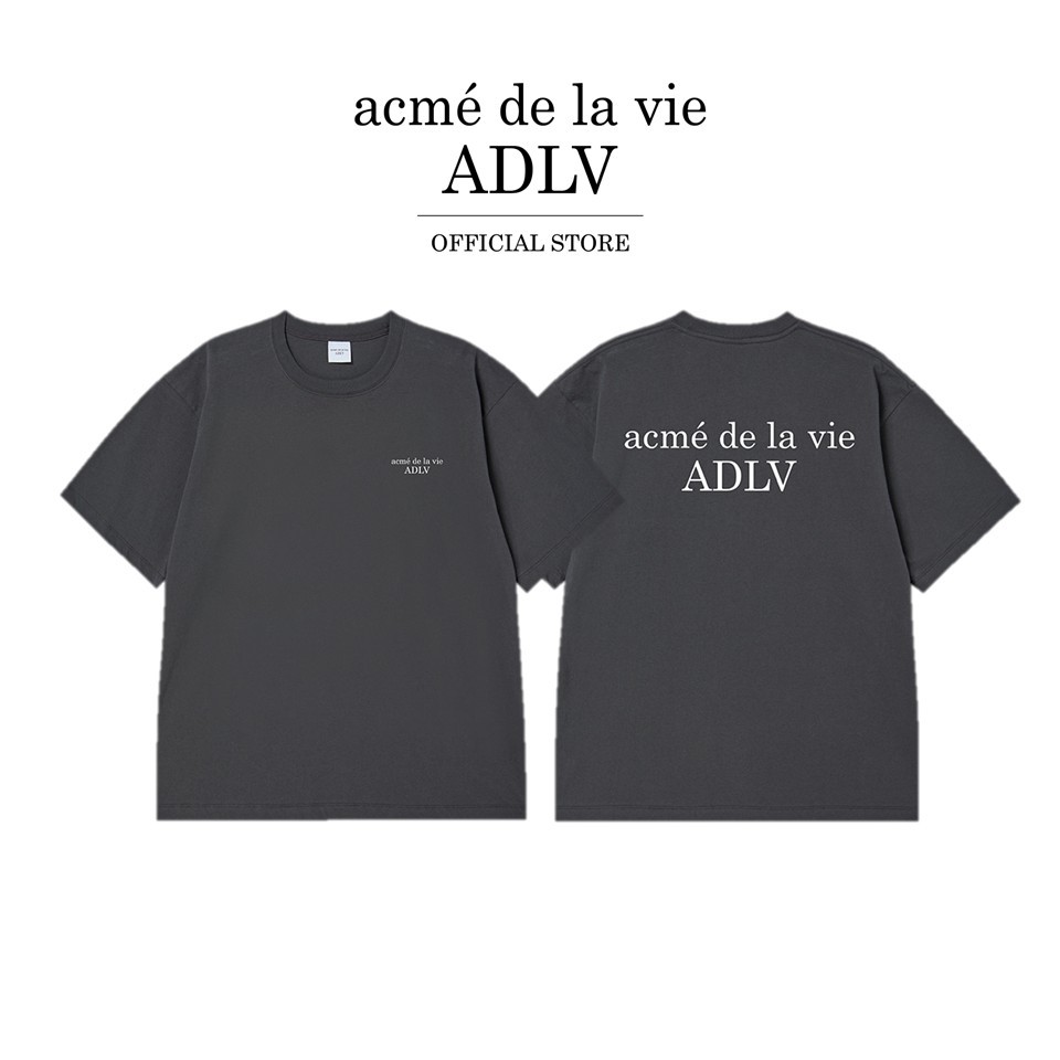 ADLV [acme de la vie] เสื้อยืด Oversize รุ่น Basic Logo Short Sleeve T-Shirt Grey (50153SBLSSU_F6GYXX)