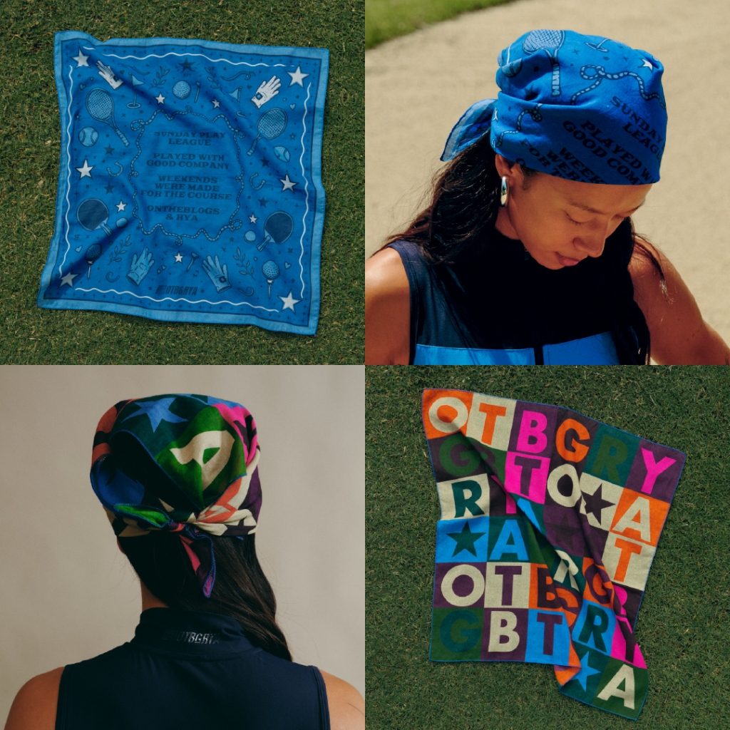 (พร้อมส่ง) OTBG X RYA Bandana ผ้าเช็ดหน้า ผ้าโพกหัว