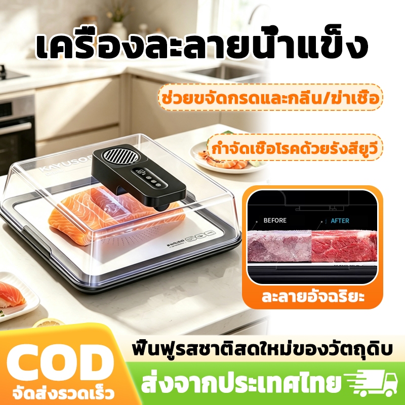 ครัวละลายเนื้อสัตว์ เครื่องละลายน้ำแข็ง ถาดละลายน้ําแข็ง การฆ่าเชื้อ ความจุใหญ่ ละลายเนื้อวัว อาหารทะเล ไก่