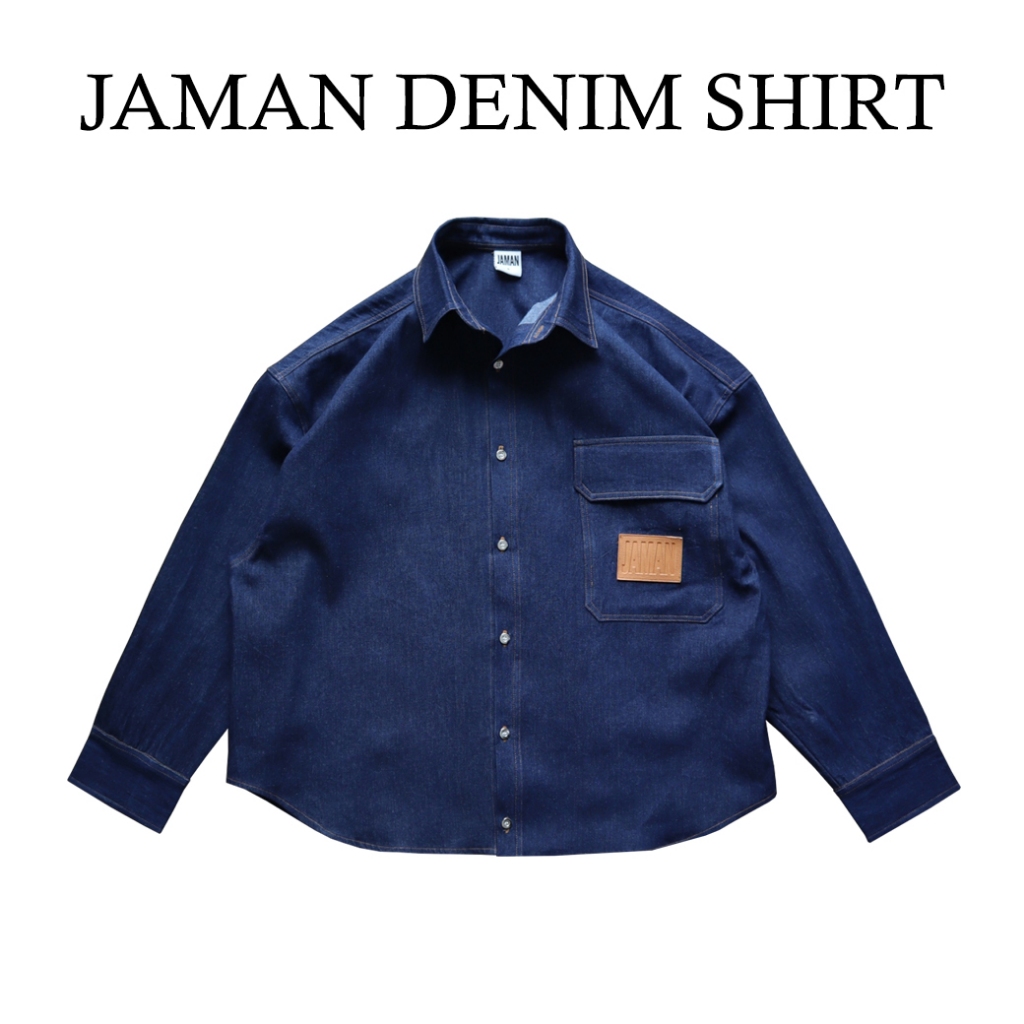 JAMANBKK / JAMAN DENIM SHIRT / เสื้อเชิ้ต ผ้ายีนส์ แขนยาว