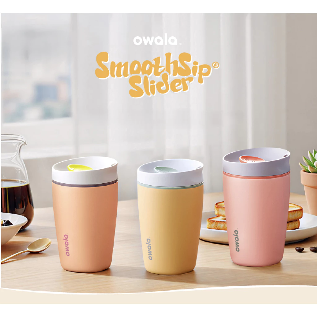 🔆พร้อมส่ง🔆 Owala SmoothSip 12oz. Slider. สแตนเลส/เซรามิก 💖ของแท้💯