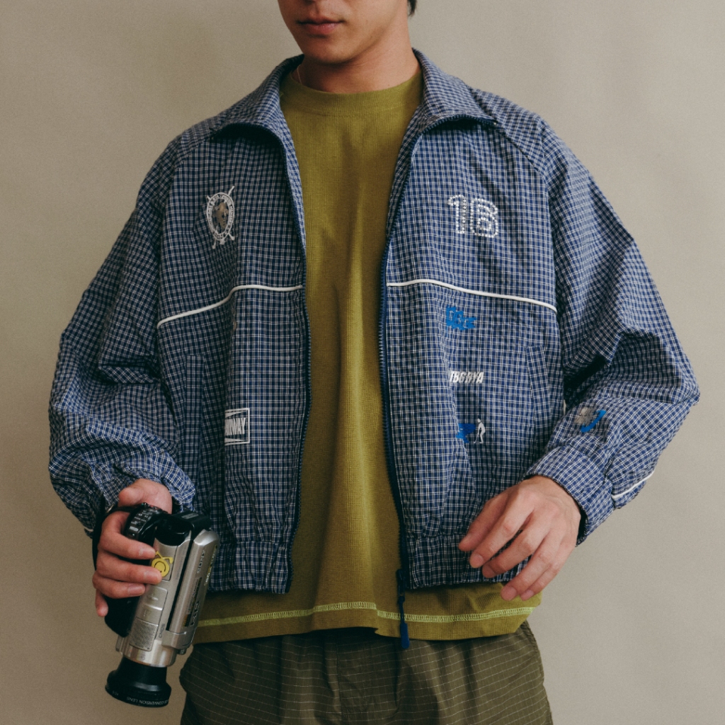 (พร้อมส่ง) OTBG X RYA Fairway Windbreaker jacket (Unisex - UV Protect) เสื้อแจ็กเก็ต ทรง Bomber ลายตาราง ผ้ากีฬา กัน UV