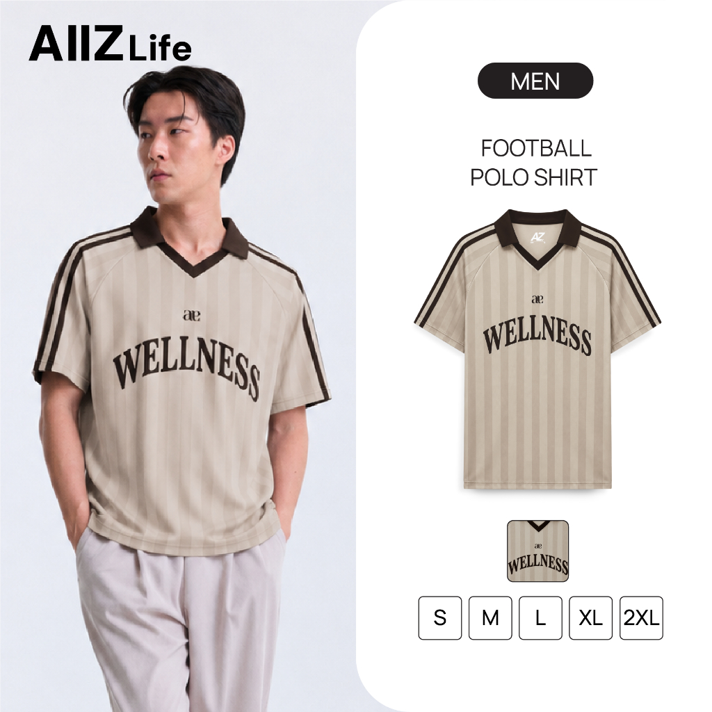 AIIZ (เอ ทู แซด) - AIIZ เสื้อโปโลฟุตบอลผู้ชาย AIIZ Men's Football Polo Shirt
