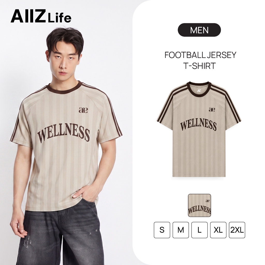 AIIZ (เอ ทู แซด) - AIIZ เสื้อยืดคอกลมฟุตบอลผู้ชาย AIIZ Men's Football Jersey