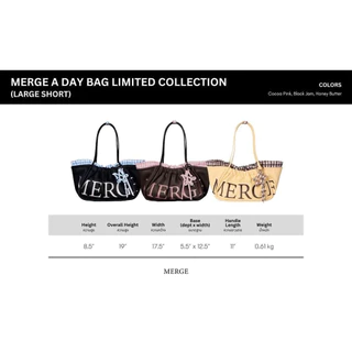 🔥พร้อมส่ง🔥 : กระเป๋า Merge A Day Bag Limited Edition 👜✨ ฉลองครบรอบ 6 ปี/Merge A Day Bag Large(L) Nylon Edition 2สีใหม่
