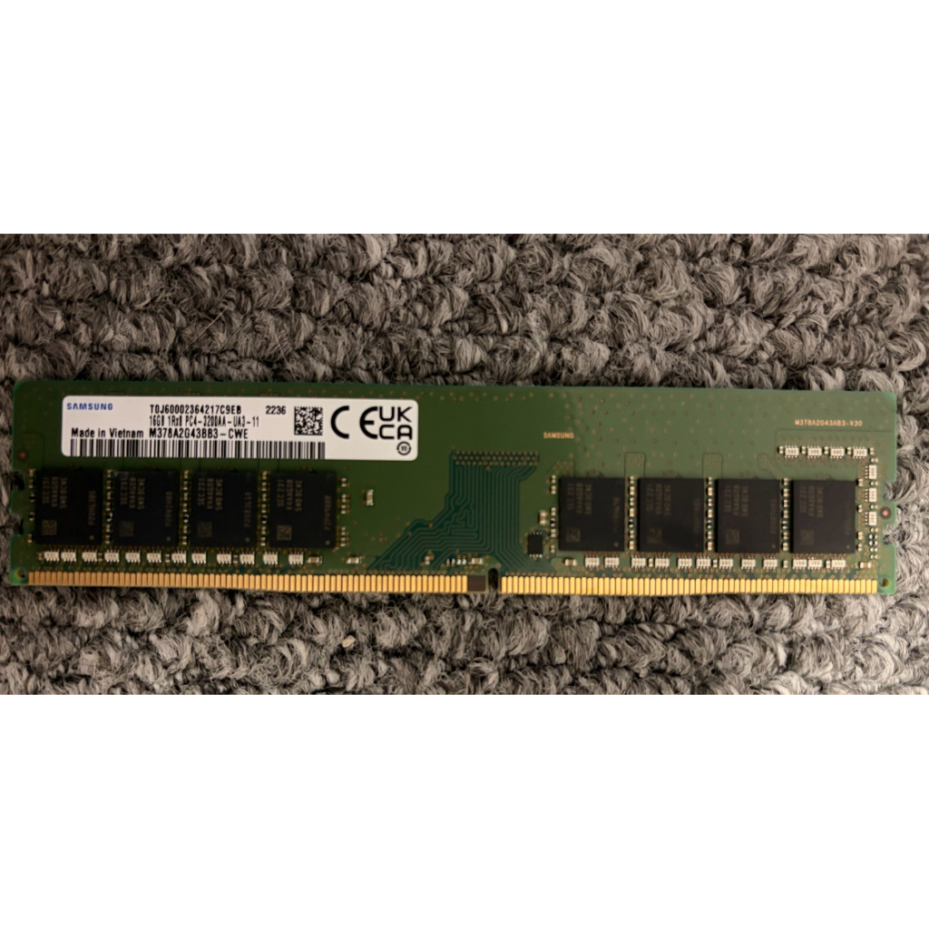 RAM 16GB (1X16GB)  DDR4 RAM PC4-3200AA Samsung มือ2