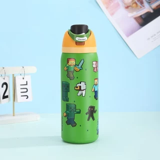 OWALA × Minecraft FreeSip 24oz & 32oz – ขวดสแตนเลสหุ้มฉนวนกันหก ปลอดสาร BPA