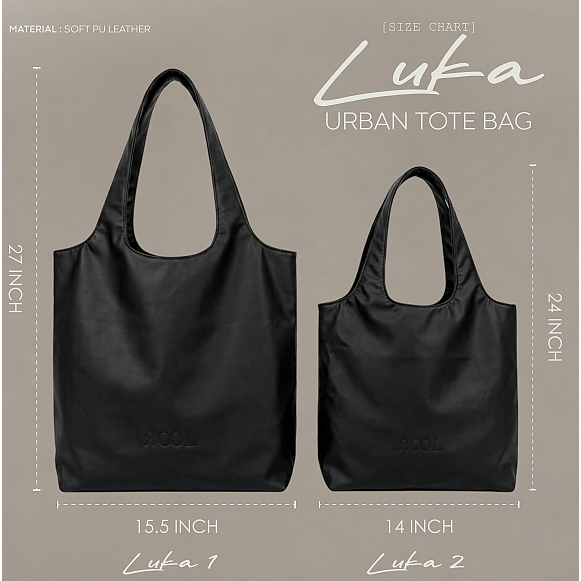 Rool-Tote Bag-Luka-Black