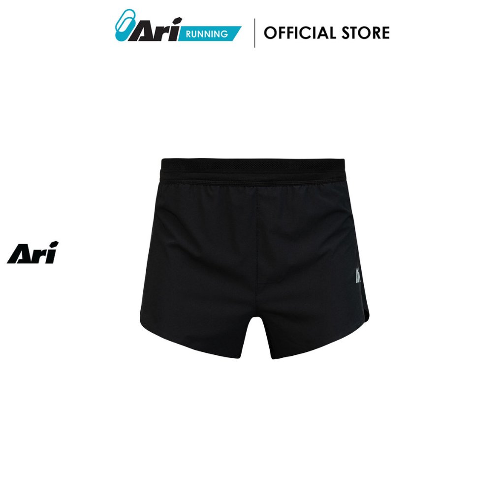 ARI MEN ELITE 3 INCHES RUNNING SHORT (AAP2922-01) กางเกงวิ่งผู้ชาย อาริ ELITE สีดำ