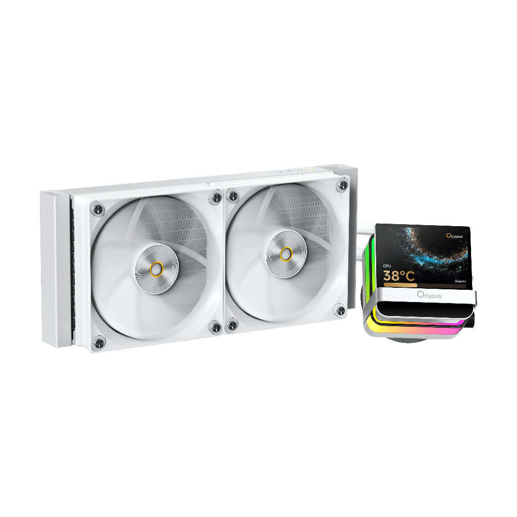 Ocypus (Liquid Cooler) Sigma L24 Pro White AIO With 3.5" IPS