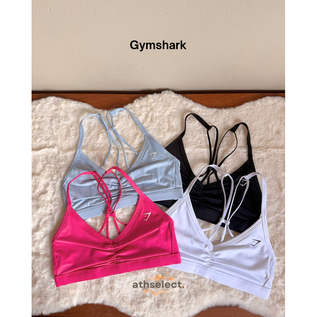 Gymshark Ruched Strappy Sports Bra สปอร์ตบราออกกำลังกายผู้หญิง