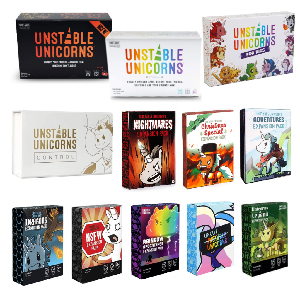 Unstable unicorns Board game (English) - บอร์ดเกมยูนิคอร์น unicorn - Control / NSFW / Legend / Dragon / Rainbow / Uncut