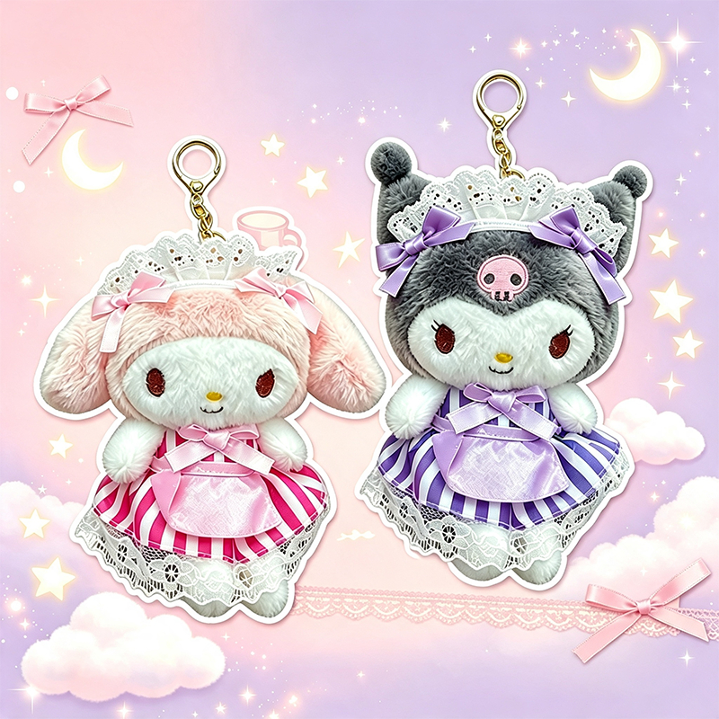 keychain พวงกุญแจ น่ารัก พวงกุญแจตุ๊กตา จี้ตุ๊กตาโลลิต้าน่ารัก สําหรับแขวนกระเป๋านักเรียน