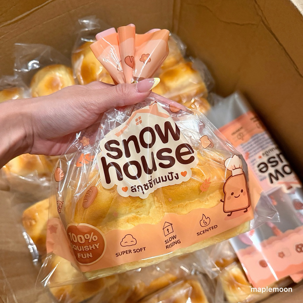 snowhouse สกุชชี่ขนมปัง *พร้อมส่ง* แท้มือหนึ่ง