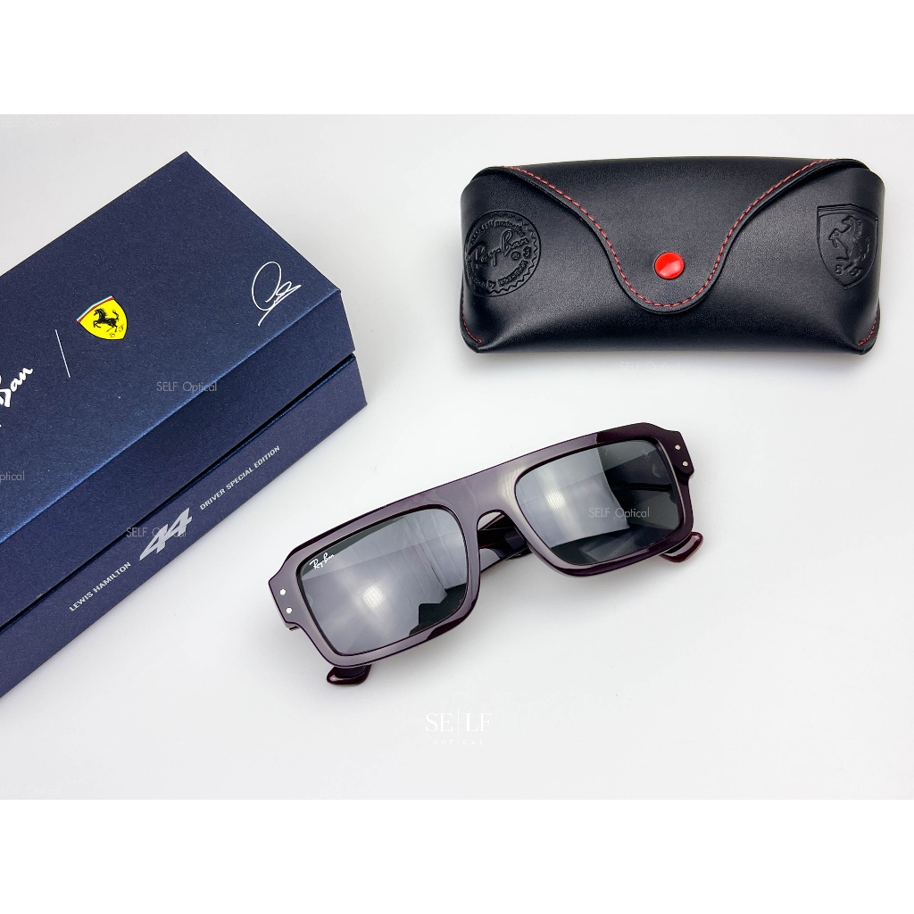 แว่นกันแดด RayBan Flacko RB4454M F710B1 ( SCUDERIA FERRARI COLLECTION ) ของแท้ รับประกัน 2 ปี ศูนย์ไ