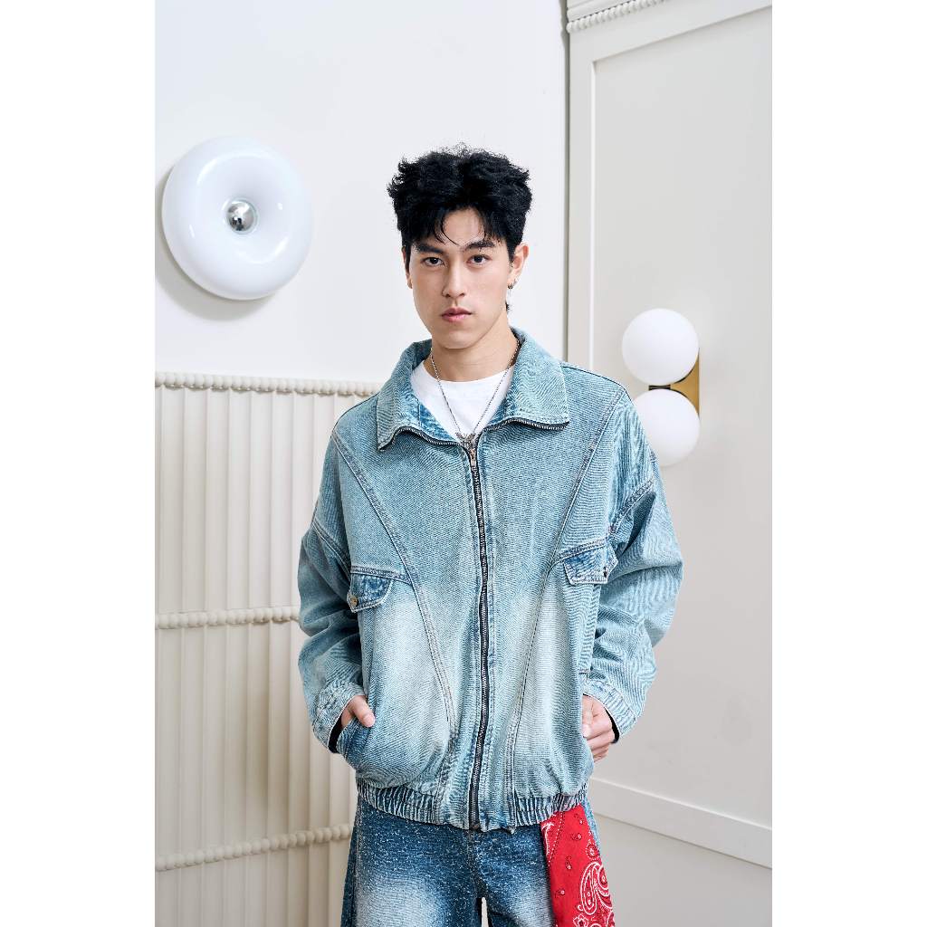 Niyom Jeans collection After The Rain : รุ่น JK44 แจ็คเก็ตยีนส์ Unisex