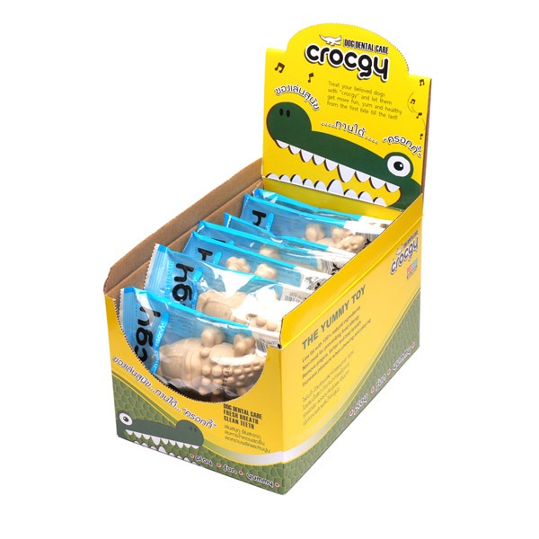 [ของแถม] CROCGY ขนมขัดฟัน รสนม ขนาด 63g