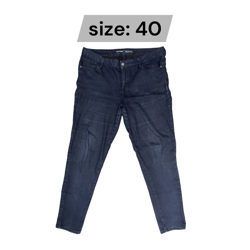 กางเกงยีนส์ผู้หญิง Old Navy เอว40 สะโพก 48" ยาว 40" มือสอง รหัสsw40