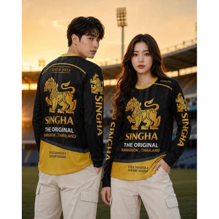 ✨เสื้อกีฬา งานสิงห์ 2 สี ✨ แขนสั้น/แขนยาว ผ้าไมโครสปอร์ต ใส่ได้ทั้งผู้หญิงและผู้ชาย