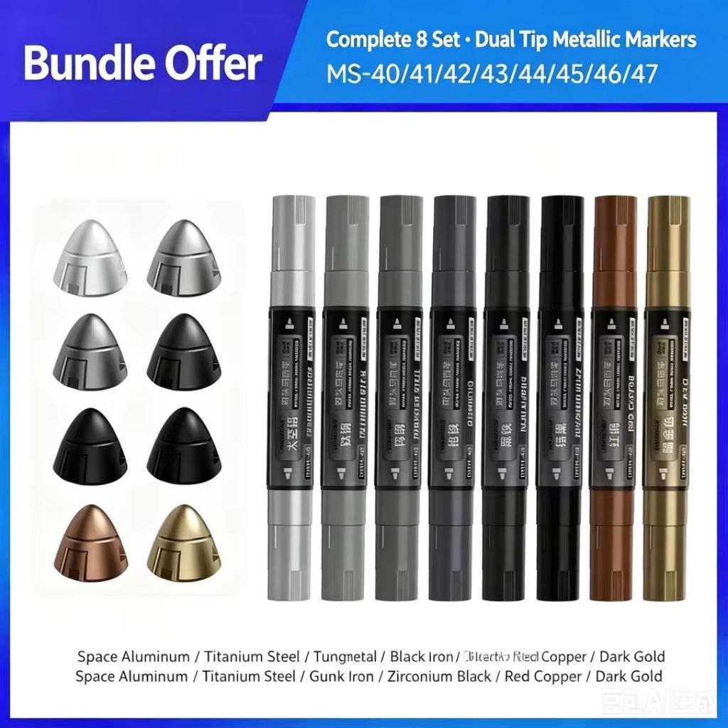 Stedi Electroplated Color Marker Water Based Dual Tips Markers