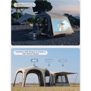 Vidalido Wish House 3.0 Air Tent เต็นท์เสาลม รุ่นใหม่ ขนาด 4-5 คน รับประกัน 2 ปี มี 2 ขนาดให้เลือก