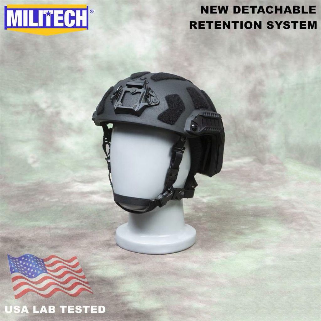 Militech SF High Cut Helmet IIIA OBL🇺🇸 Ops core SF cover BK