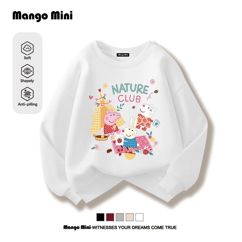 เสื้อแขนยาวเด็ก เป๊ปป้า พิก Peppa Pig Sweatshirt T−shirt เสื้อยืดแขนยาวเด็กแฟชั่น เนื้อผ้านุ่ม (ส่งเร็ว จัดส่งจากไทย)