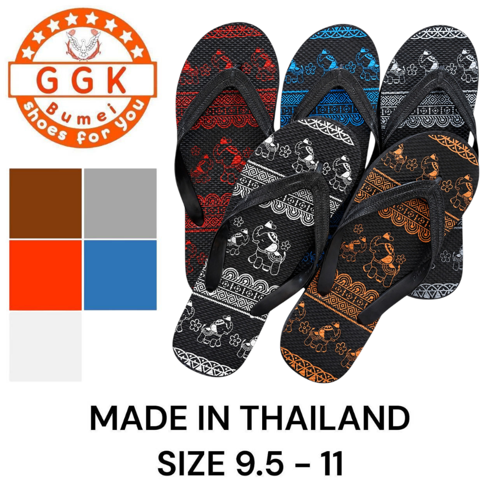 รองเท้าแตะ รองเท้าหูหนีบ #ลายช้าง Size 9.5-11