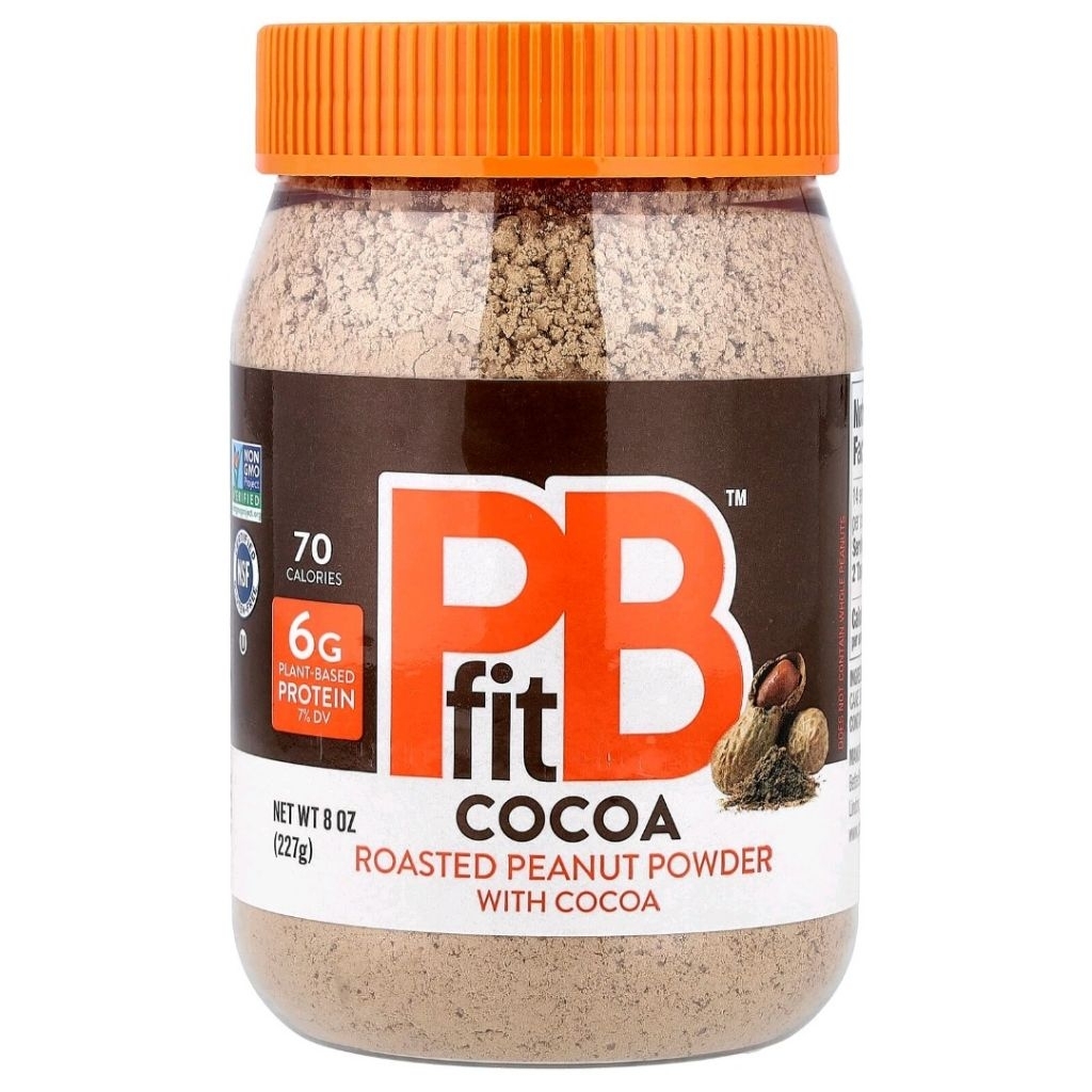 PBfit, Roasted Peanut Powder with Cocoa, 8 oz (227 g)
