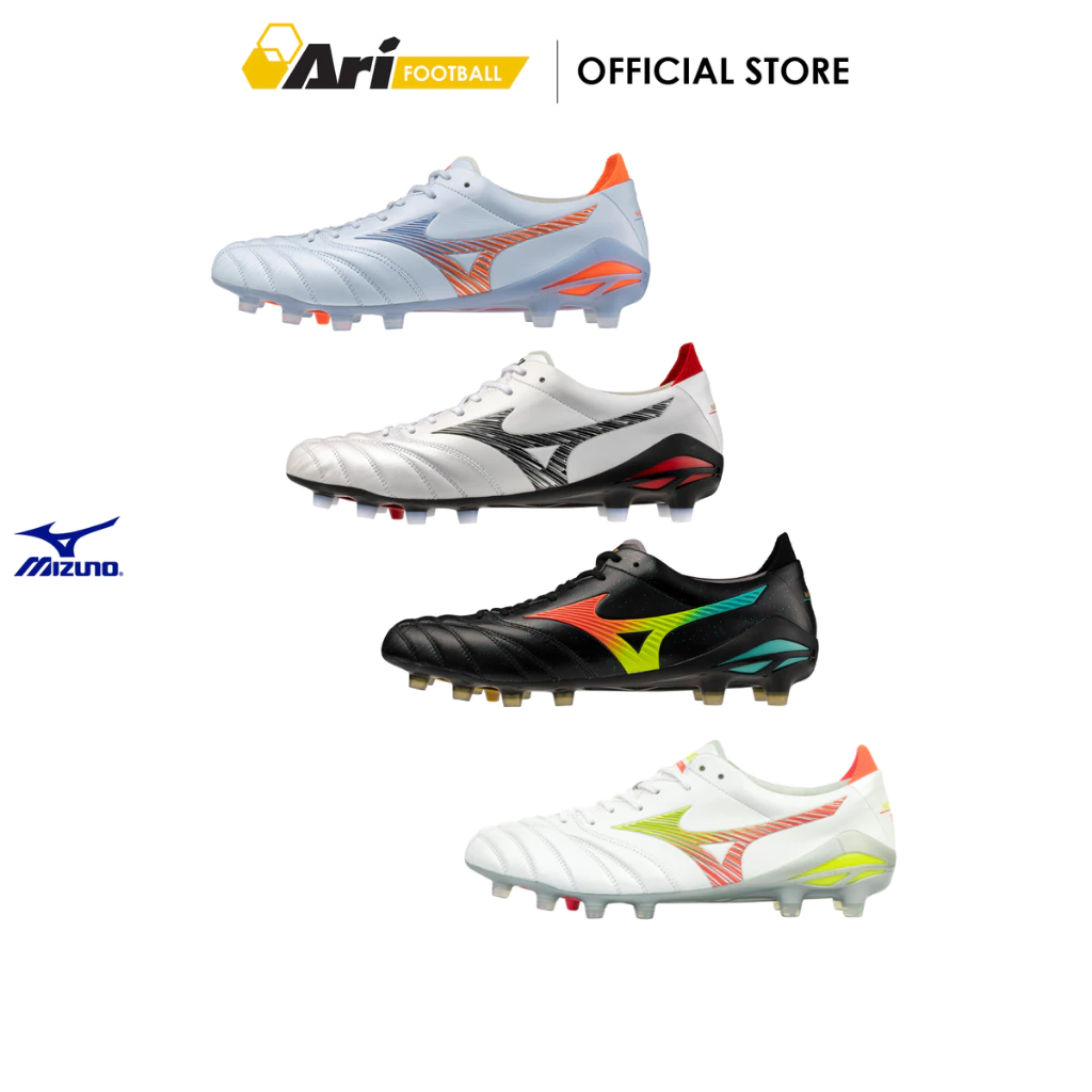 MIZUNO MORELIA NEO V JAPAN FG - WHITE รองเท้าฟุตบอล มิซูโน่ MORELIA NEO V JAPAN