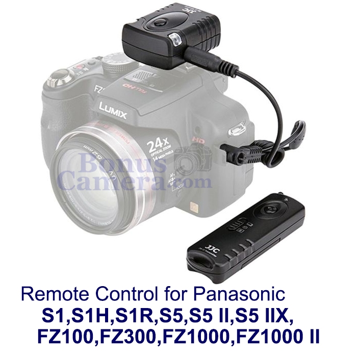 JM-D(II) รีโมตไร้สายพานาโซนิค Lumix S1,S1H,S1R,S5,S5 II,S5II X,FZ100,FZ300,FZ1000,FZ1000 II Remote f