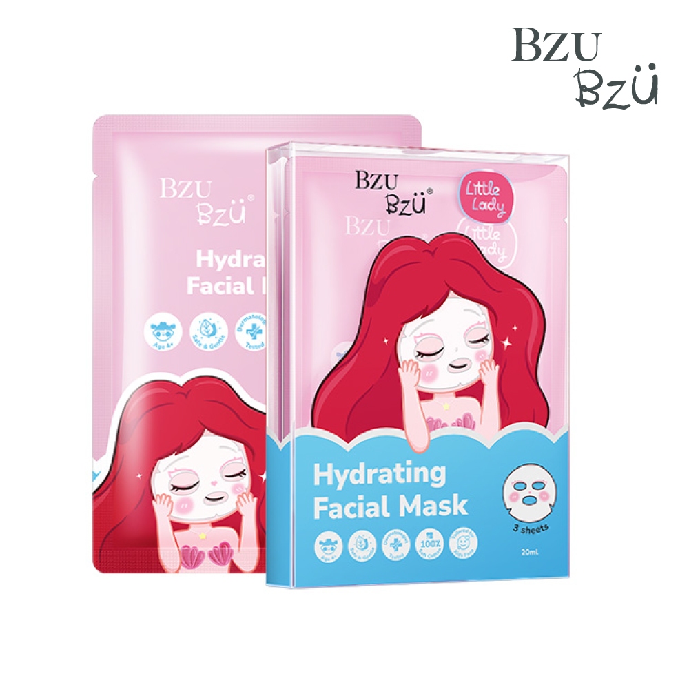 BZU BZU Little Lady Hydrating Facial Mask - บีซู บีซู ลิตเติ้ล เลดี้ ไฮเดรติ้ง เฟเชียล มาส์ก (4 ขวบขึ้นไป)