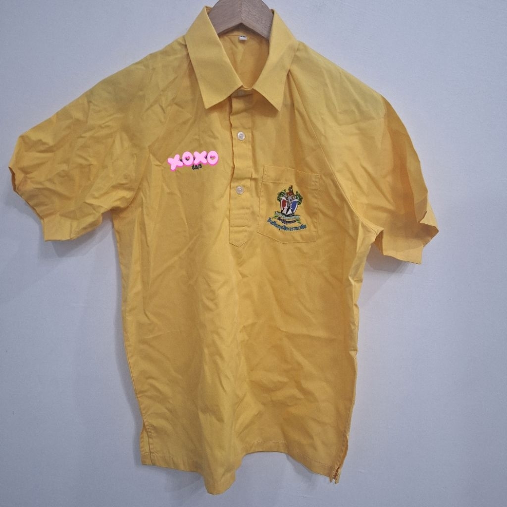Aug 14/5 เสื้อพละ ขนาด อก 40×ย25 นิ้ว มือสอง (ผ้ายังสวย)