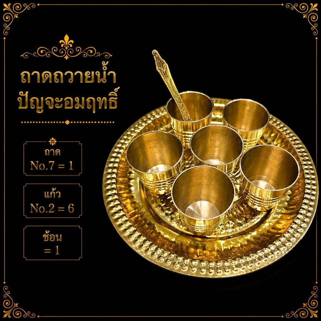 A&R Tewa Bucha ถาดถวายน้ำปัญจอมฤทธิ์_V.3-ถาดNo.7/แก้วNo.2=6/ช้อน