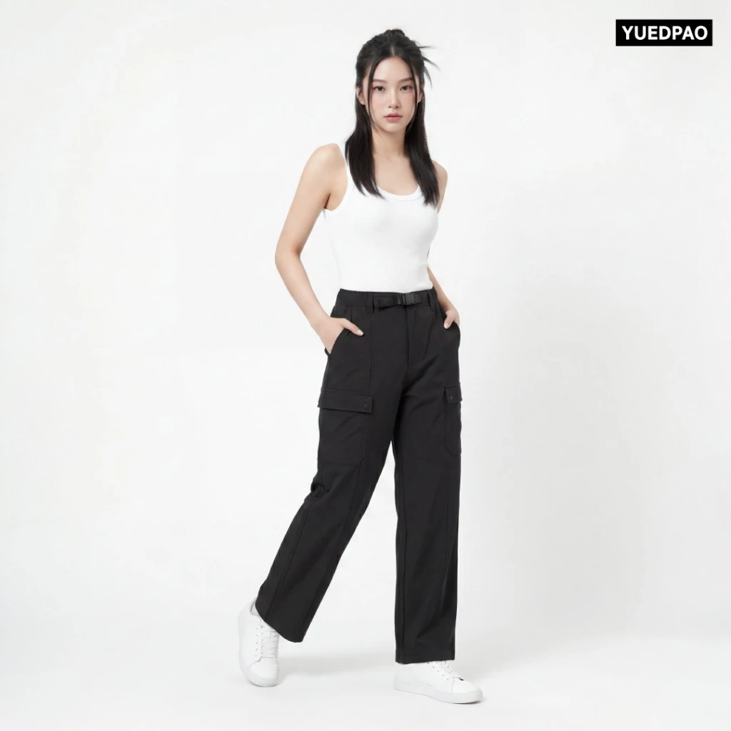 Yuedpao Smooth Stretch Long Cargo Pants กางเกงคาร์โก้ขายาว กางเกงเดินป่า แคมป์ปิ้ง ผ้าหนาทรงสวย ยับยากรีดง่าย thumbnail 5