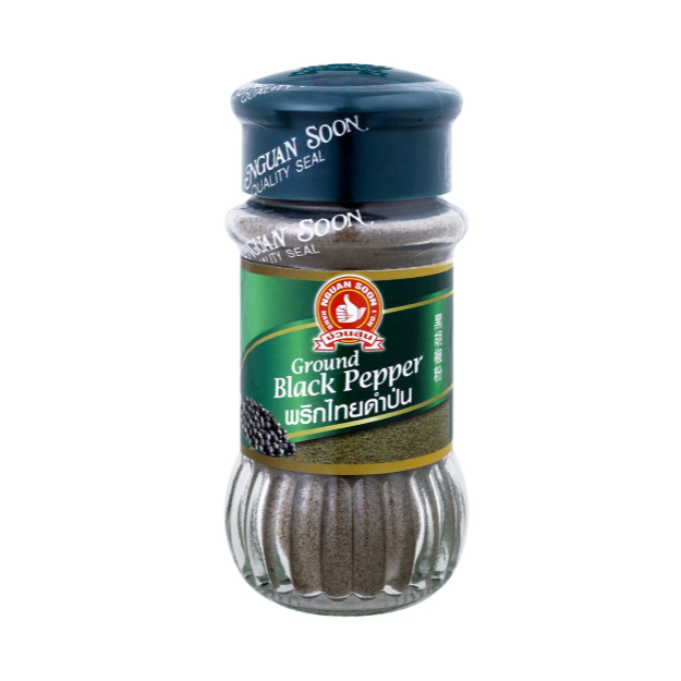 Hand Brand No.1 Black Pepper Powder 60 g. - ตรามือที่1 พริกไทยดำป่น  พริกไทยป่นดำตรามือที่ 1