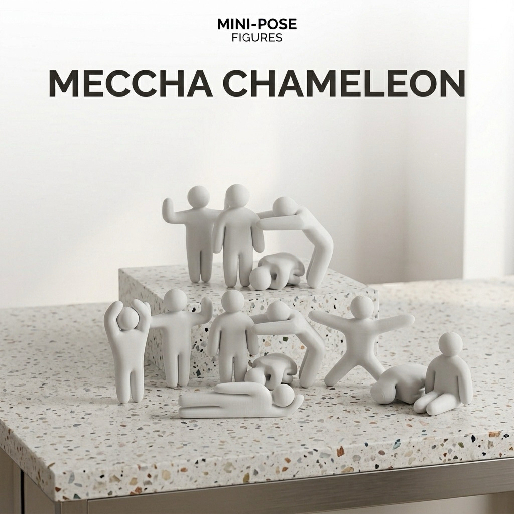 🆕 🎉 Meccha Chameleon ฟิกเกอร์คาเมเลียนดีไซน์สุดกวน 3D Print ขนาด 5-8CM